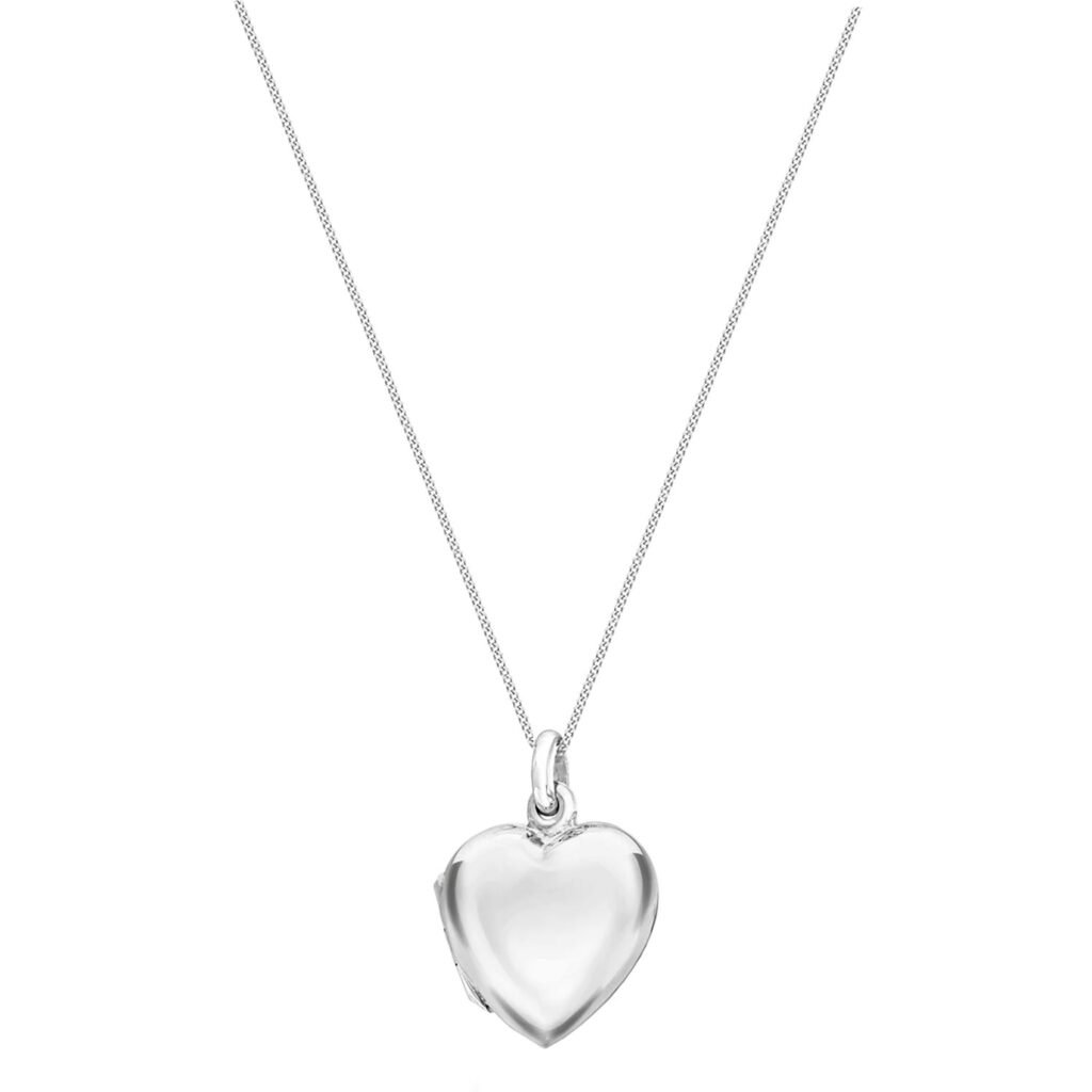 Sterling Silver Heart Locket Necklace