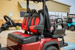 Red 2024 EVolution D5 Ranger 2+2 Golf Cart5