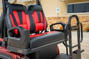 Red 2024 EVolution D5 Ranger 2+2 Golf Cart6