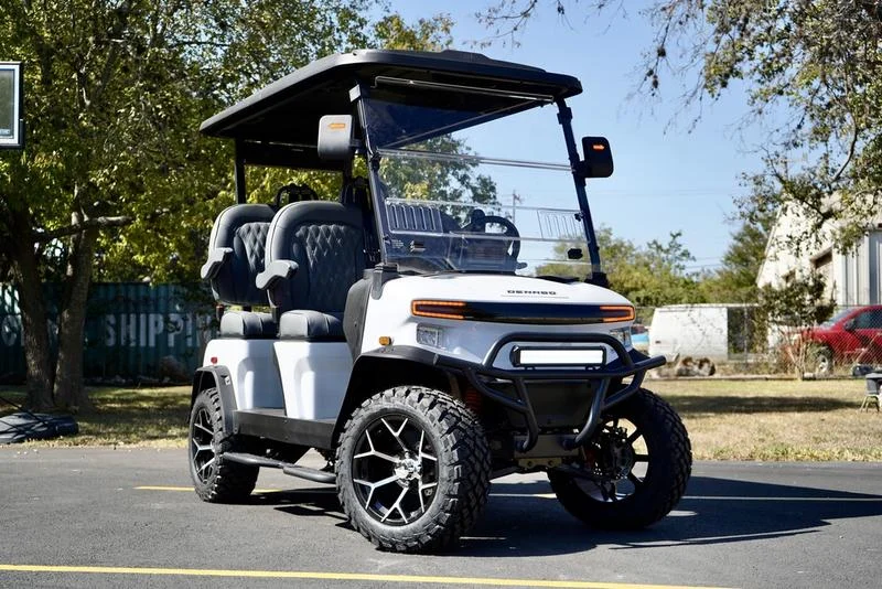 White 2024 Denago EV Rover XL Golf Cart for Sale