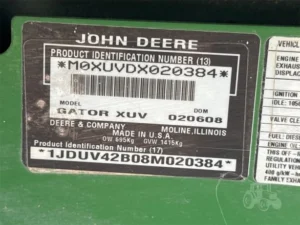 2008 John Deere Gator XUV 850D 4WD Diesel Utility Vehicle For Sale 2 webp