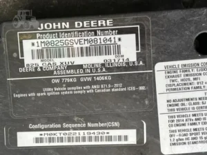 2014 John Deere Gator XUV 825i 4WD Utility Vehicle Pre Owned For Sale 7 webp